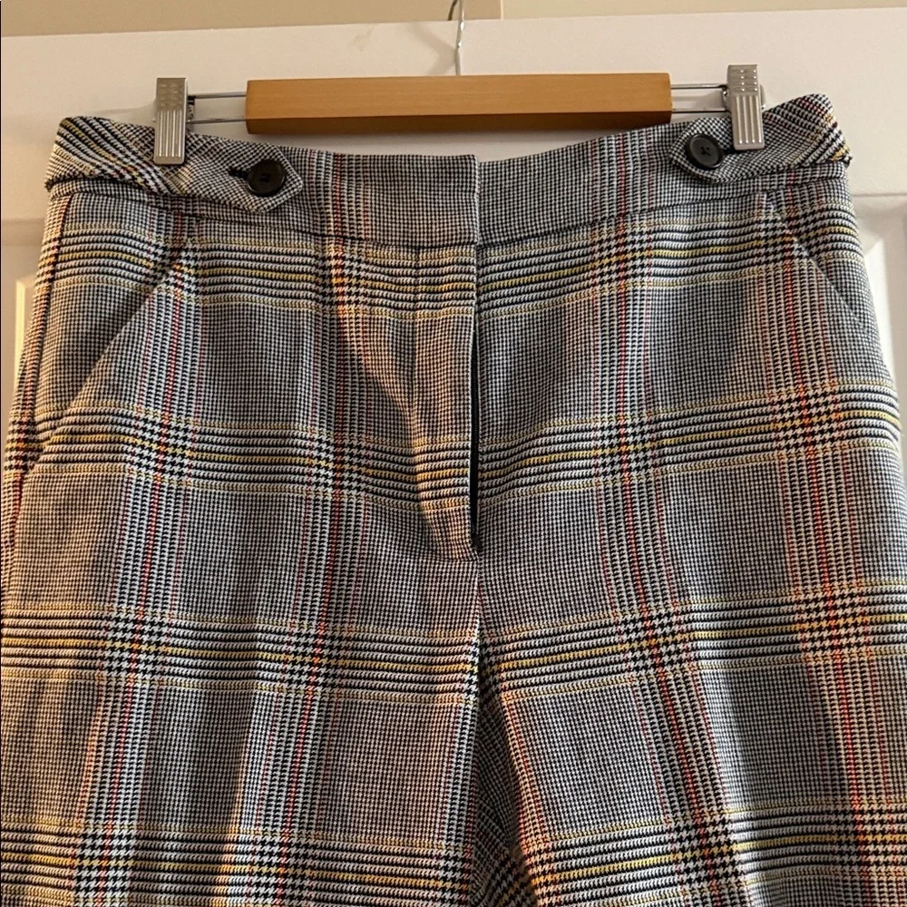 Veronica Beard Checkered Cropped Leg Pants